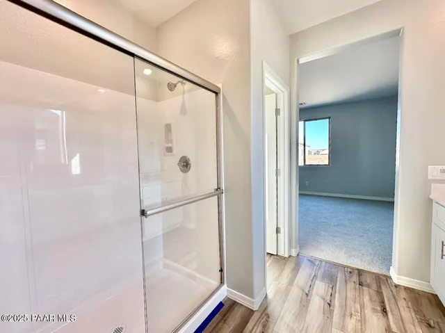 a close view of closet