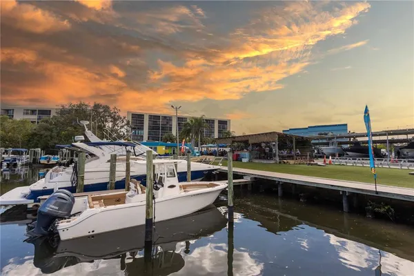 a view of a swimming pool with a lounge chairs