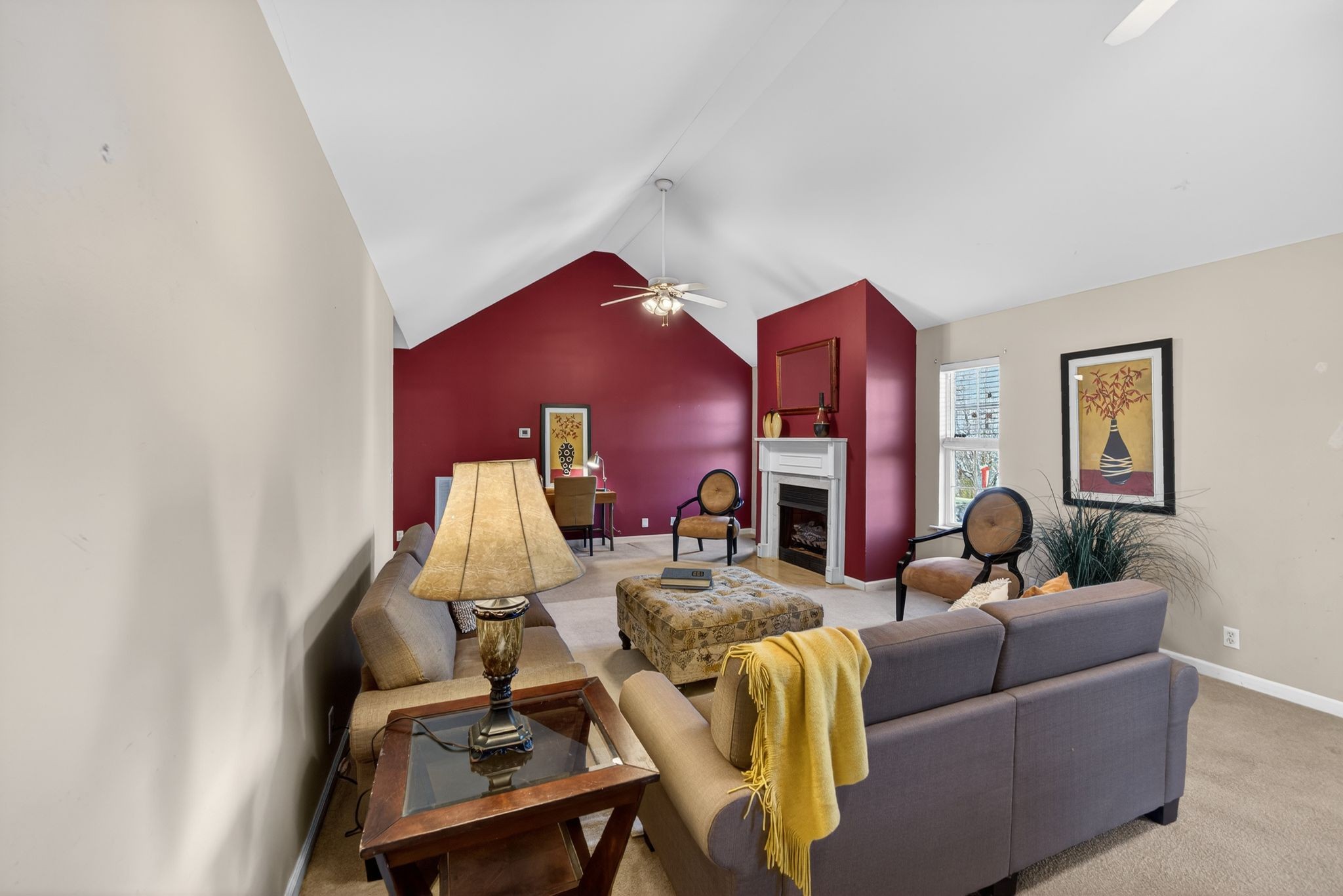 833 Blakemore Road Dickson, TN 37055 - Photo 22 of 47 a living room with furniture and a fireplace