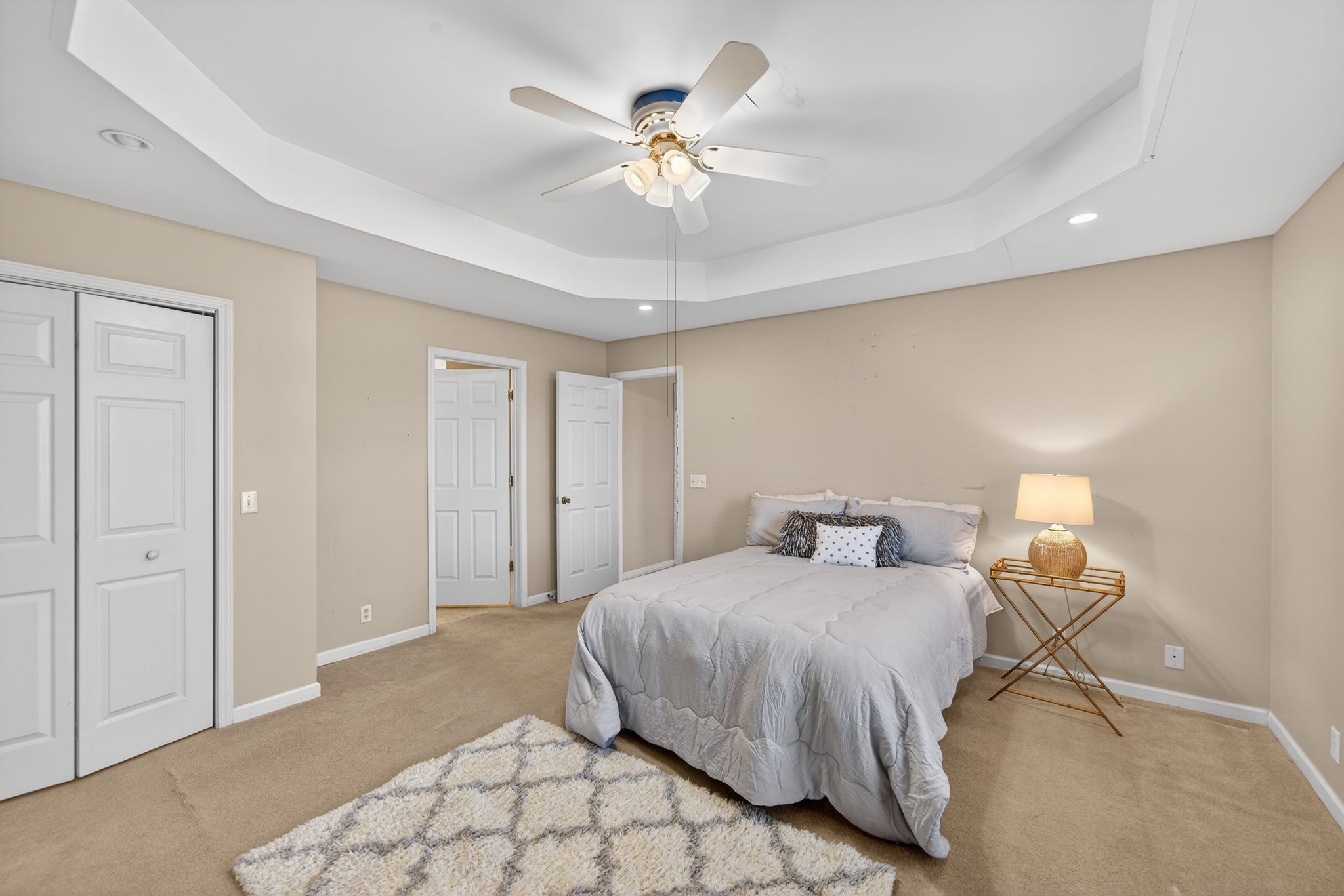 833 Blakemore Road Dickson, TN 37055 - Photo 25 of 47 a bedroom with a bed and a ceiling fan