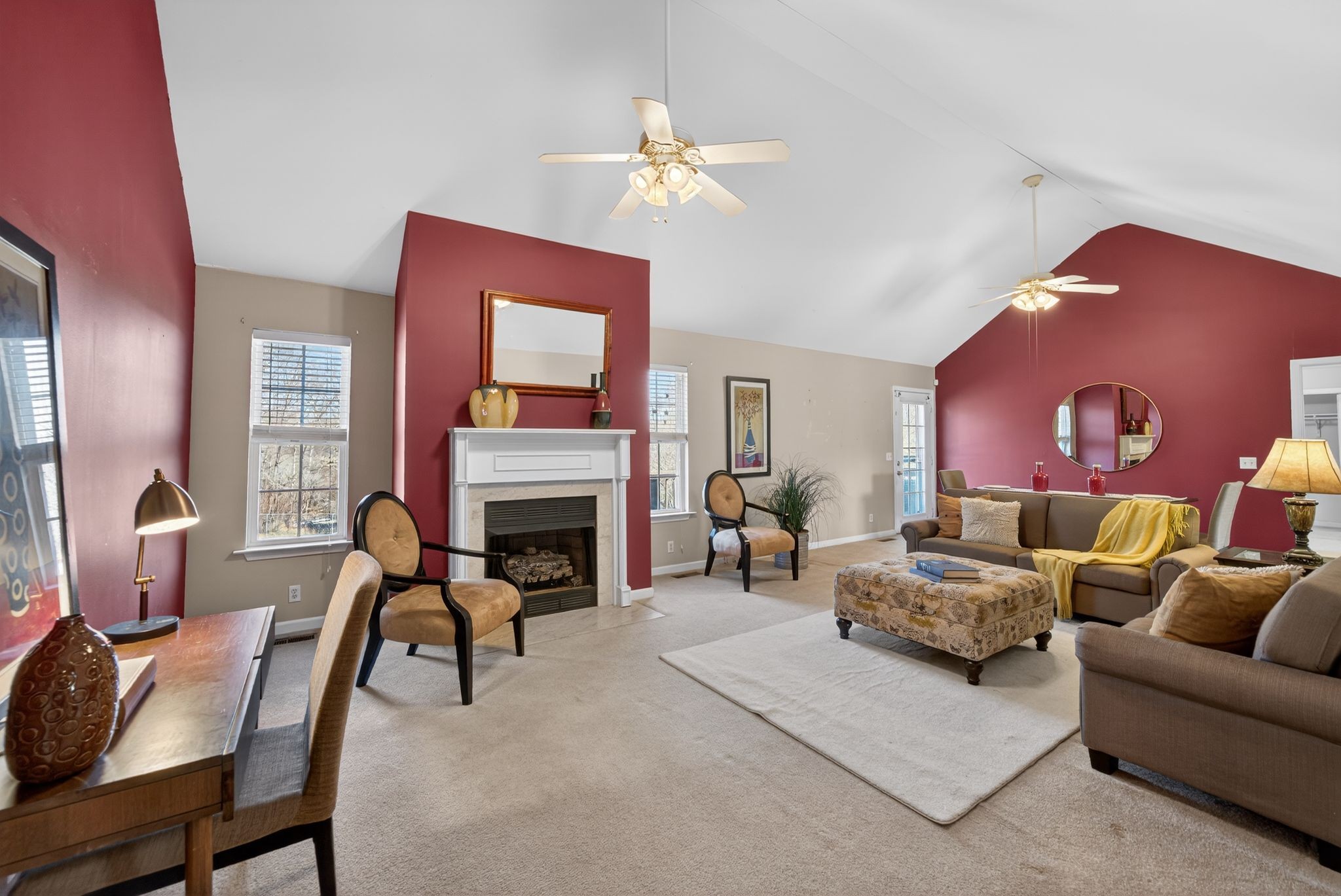 833 Blakemore Road Dickson, TN 37055 - Photo 5 of 47 a living room with furniture and a fireplace