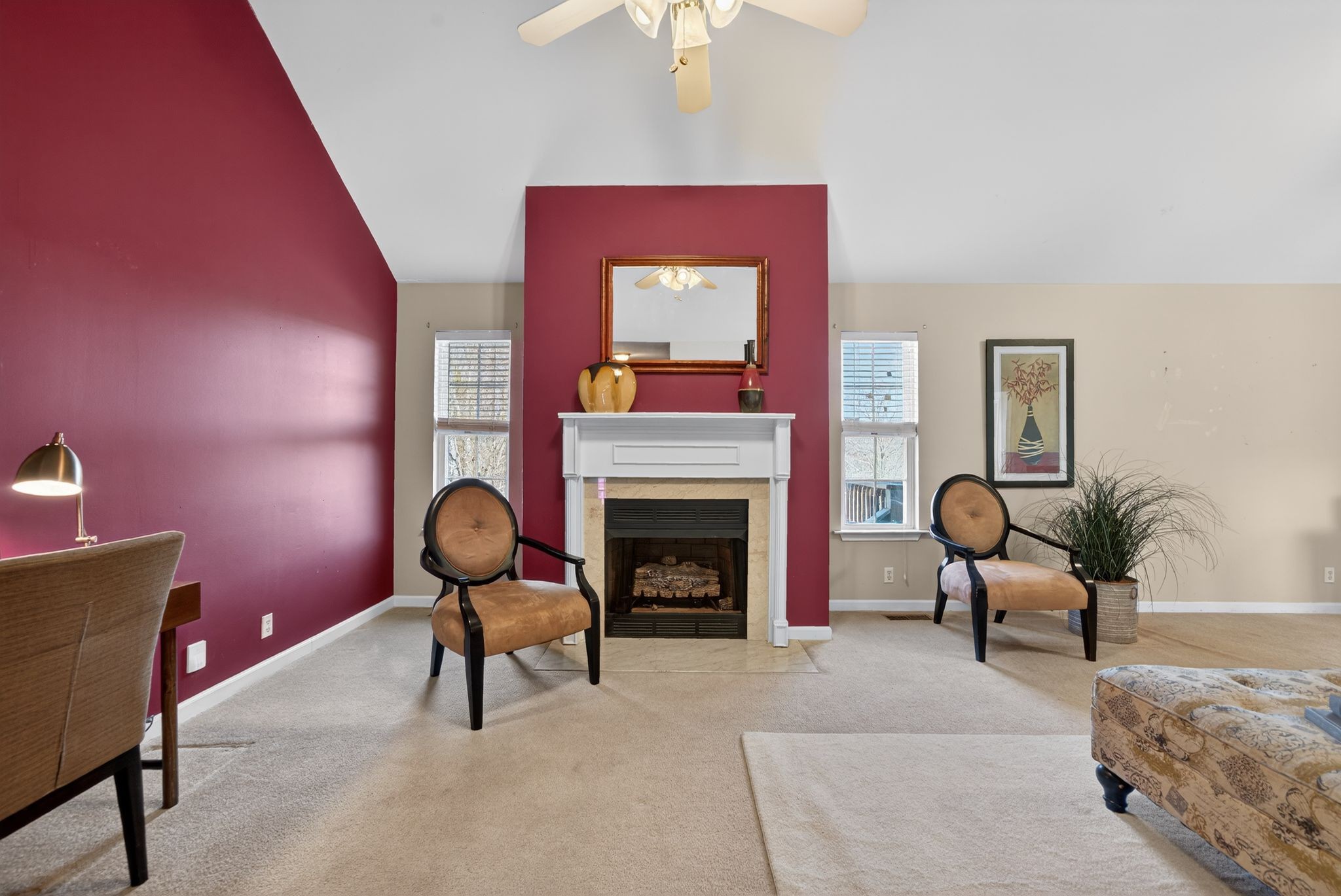 833 Blakemore Road Dickson, TN 37055 - Photo 9 of 47 a living room with furniture and a fireplace