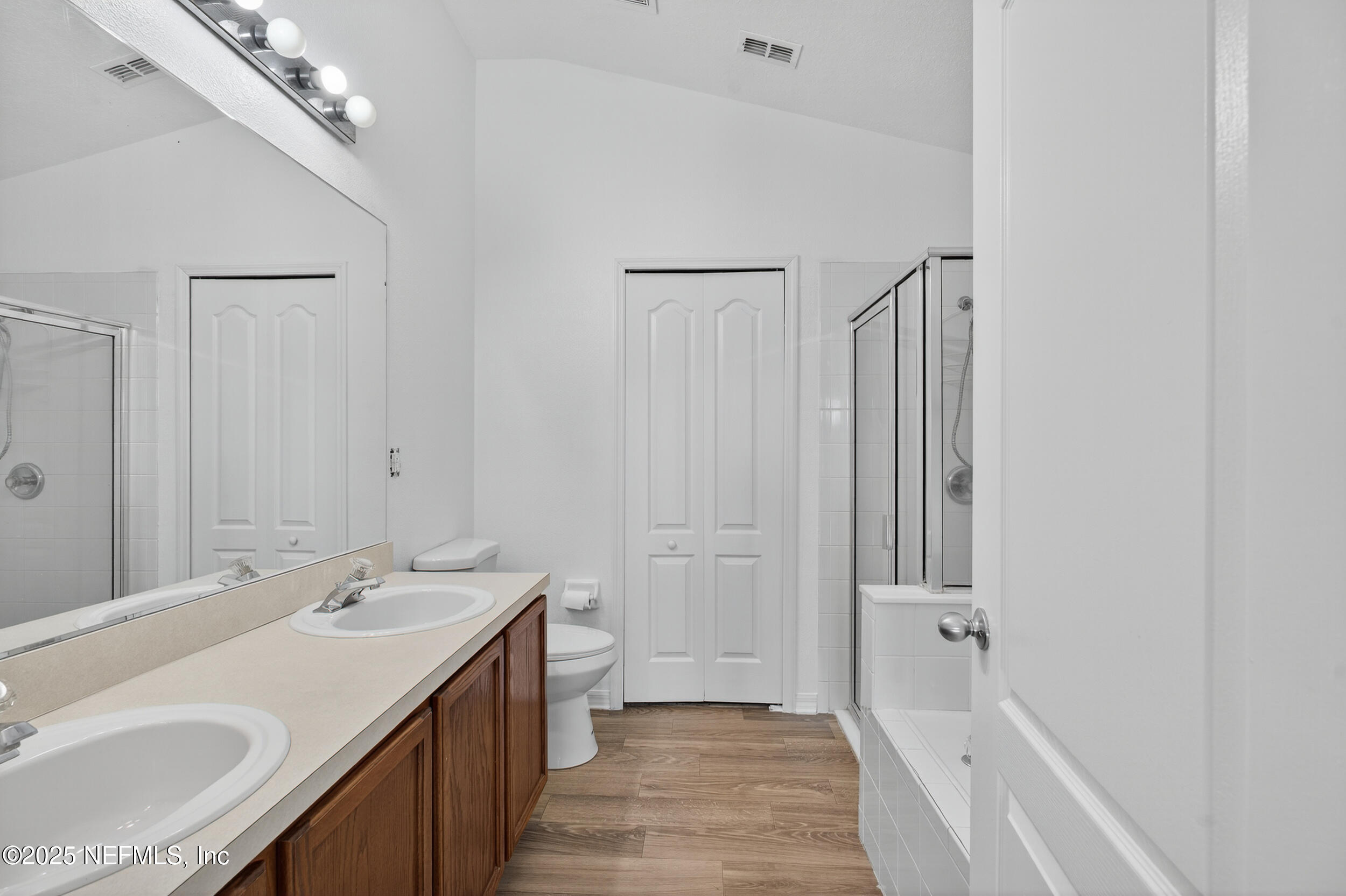10174 Rising Mist Lane Jacksonville, FL 32221 - Photo 21 of 31 a bathroom with a sink a mirror and a bathtub