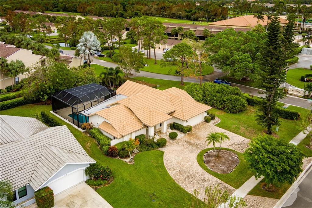 1172 Kings Way Naples, FL 34104 - Photo 42 of 50 an aerial view of a house with yard swimming pool and outdoor seating