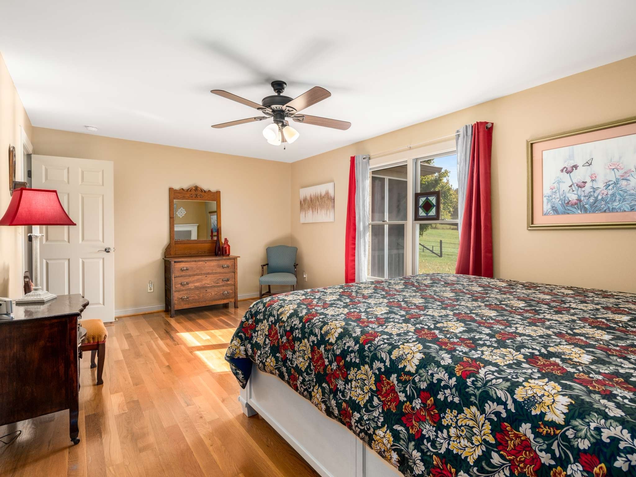 2840 Thomas Road Nolensville, TN 37135 - Photo 20 of 49 a bed room with a bed mirror and a lamp