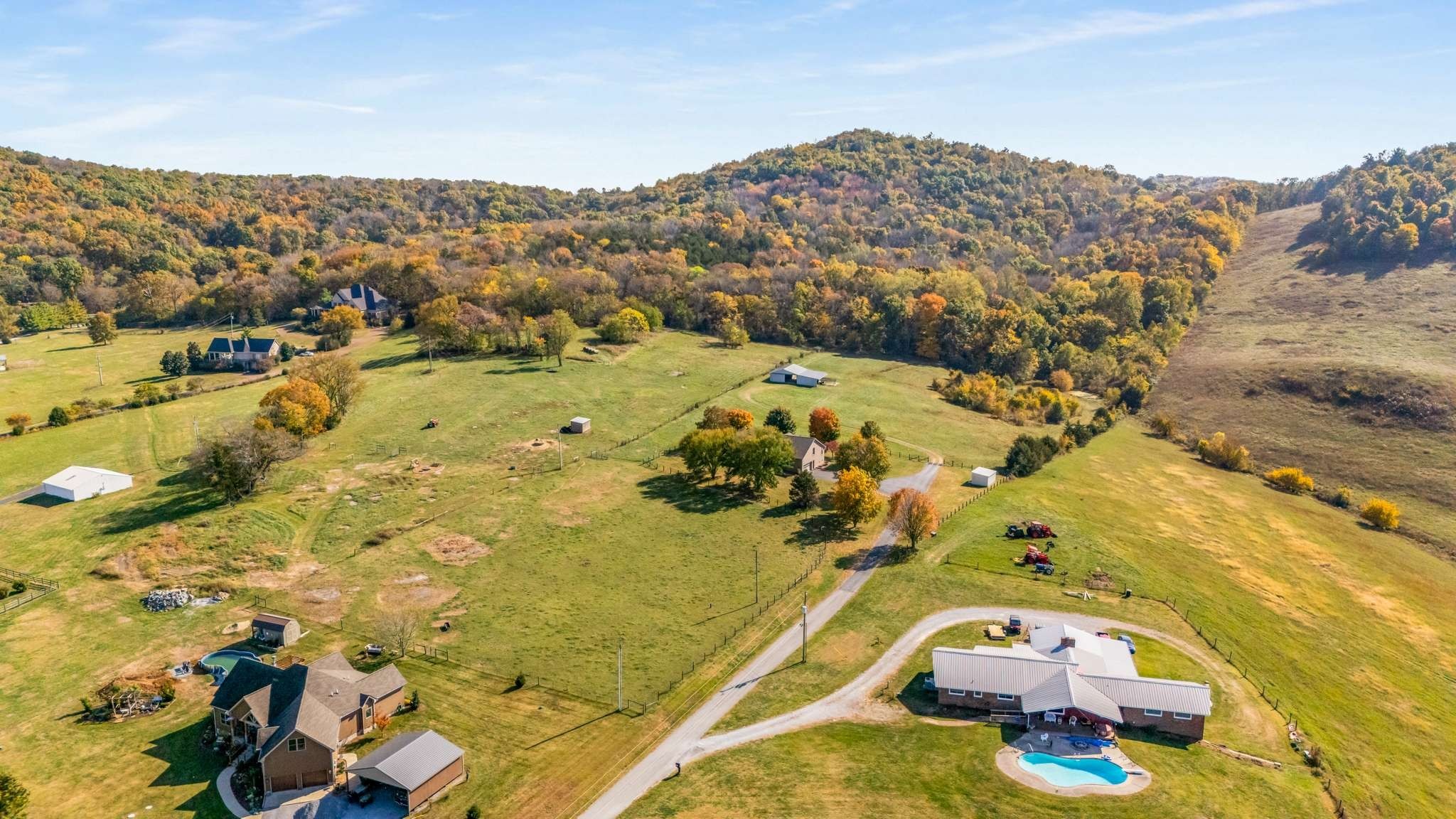2840 Thomas Road Nolensville, TN 37135 - Photo 37 of 49 an aerial view of residential houses with outdoor space