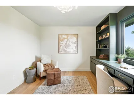a bedroom with a bed and a view of bathroom