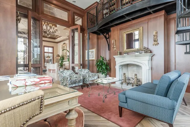 a view of swimming pool with a yard