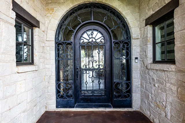 a view of a golf course with a play ground
