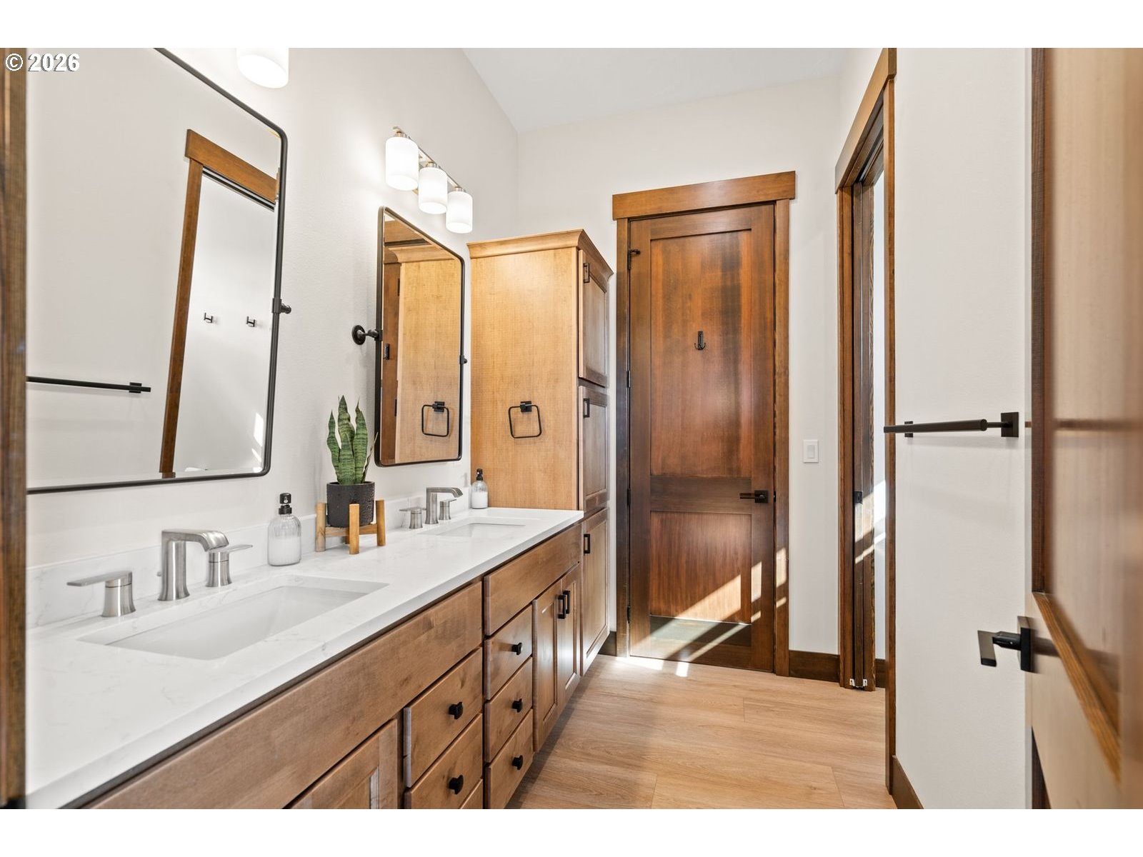 2106 Southwest Tahoe Avenue Pendleton, OR 97801 - Photo 23 of 48 a bathroom with a double vanity sink mirror double and shower