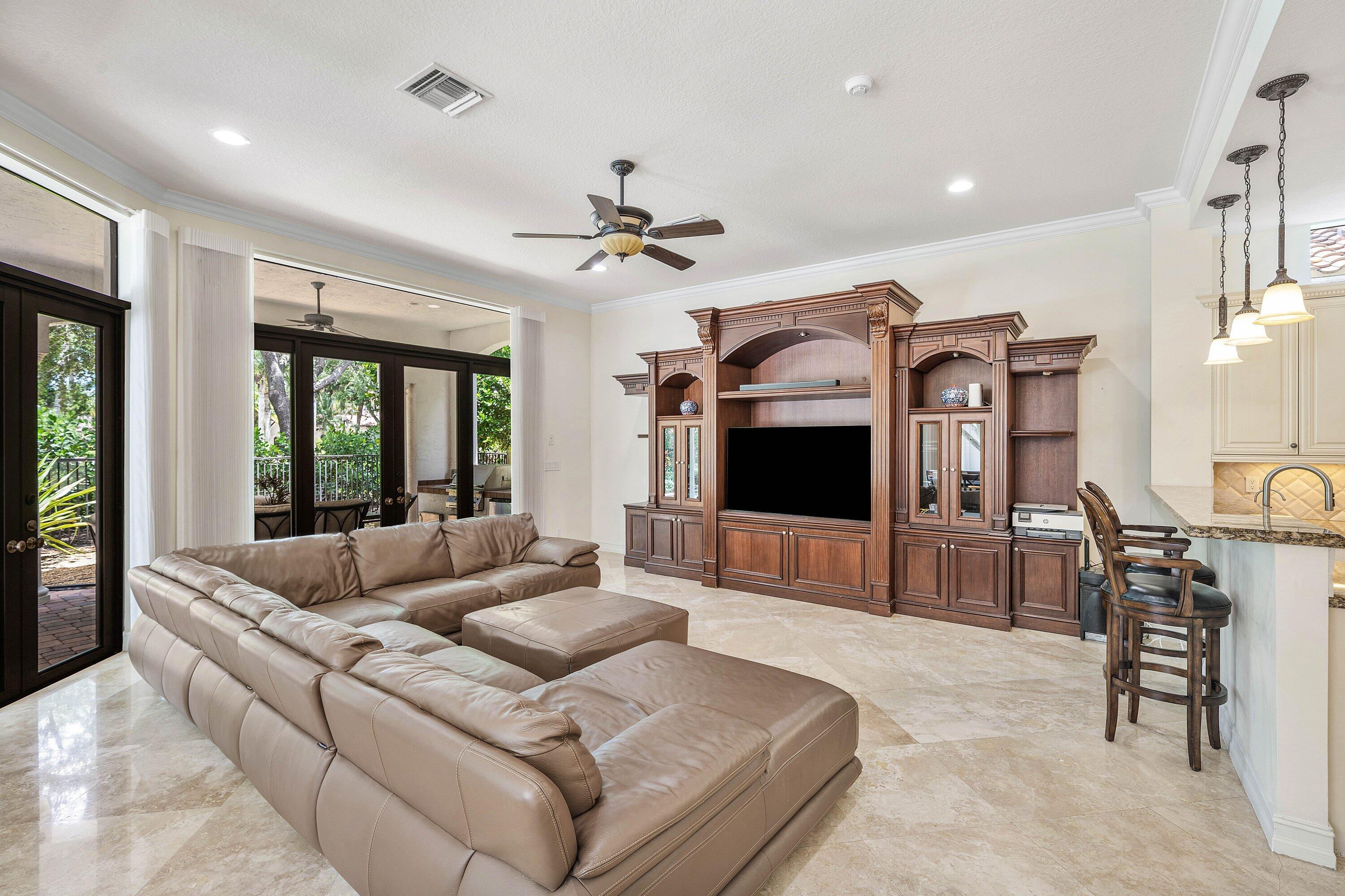 17738 Lake Azure Way Boca Raton, FL 33496 - Photo 16 of 51 Family-Room-and-Garden-Doors