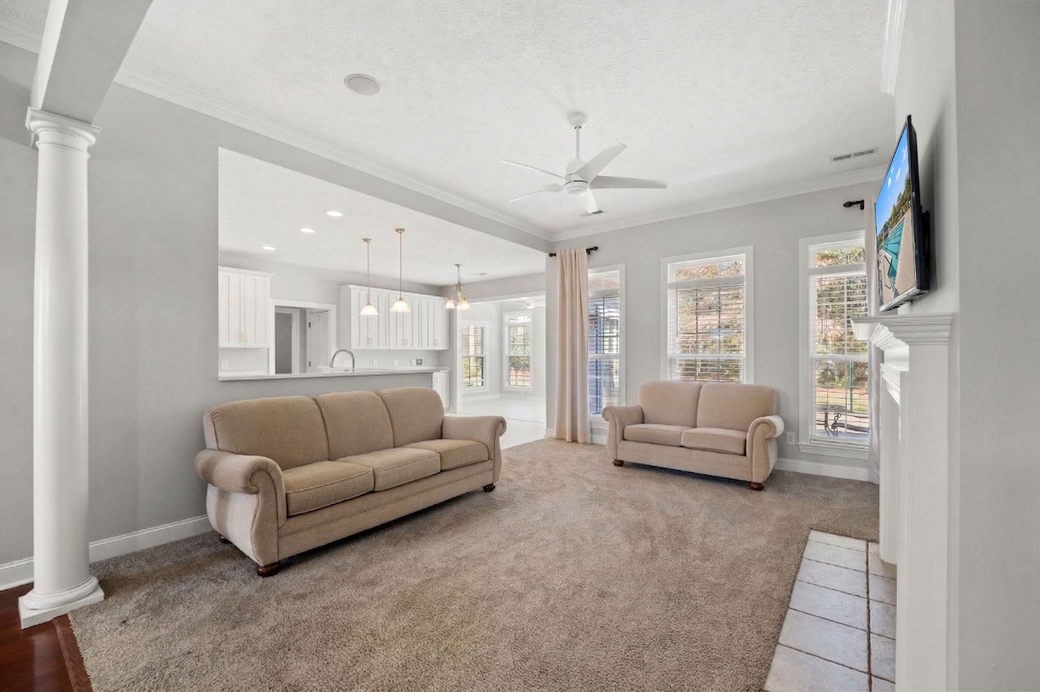 266 Laurel Bay Drive Murrells Inlet, SC 29576 - Photo 7 of 40 Seamless Living & Dining Flow