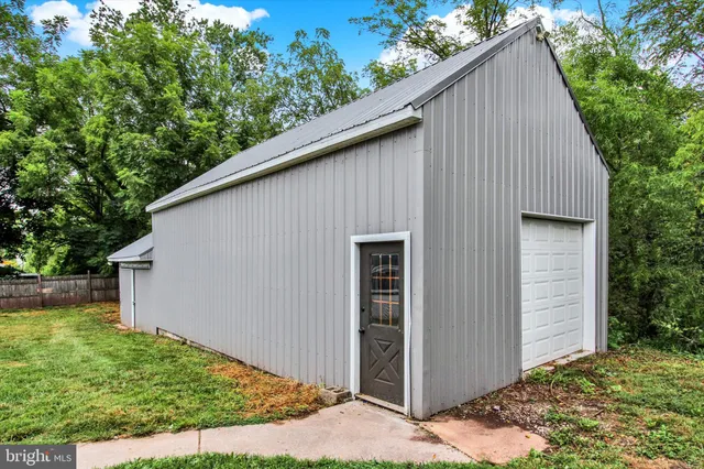 a backyard of a house