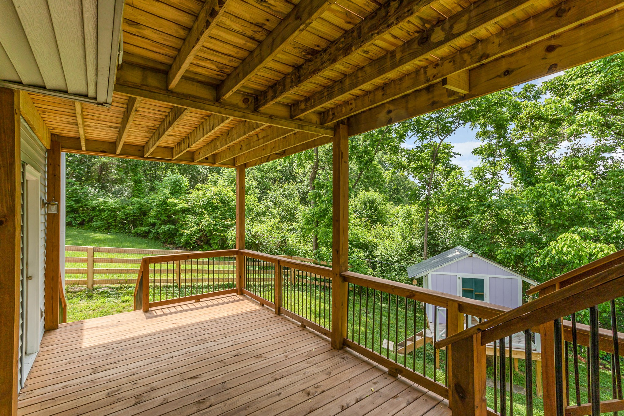 5336 Old Village Road Nashville, TN 37211 - Photo 22 of 25 a view of a balcony with wooden floor