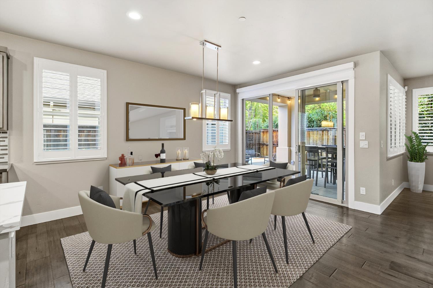 309 Fairgate Road Sacramento, CA 95825 - Photo 6 of 48 a view of a a dining room with furniture window and wooden floor