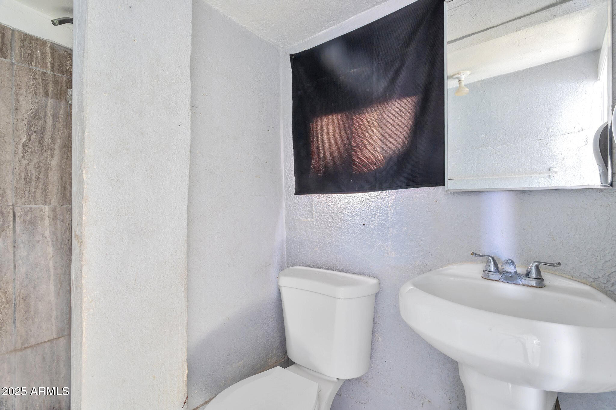 313 West Jones Avenue Phoenix, AZ 85041 - Photo 27 of 28 a bathroom with a toilet sink and mirror