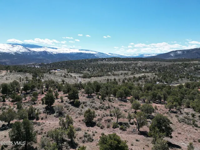 a view of a city with mountains in the background