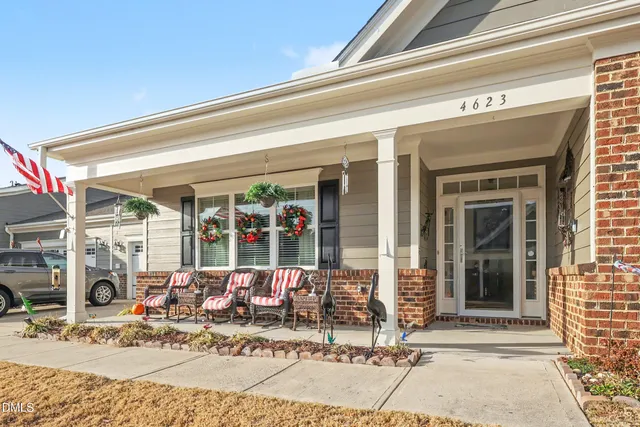 a view of a entryway door front of house