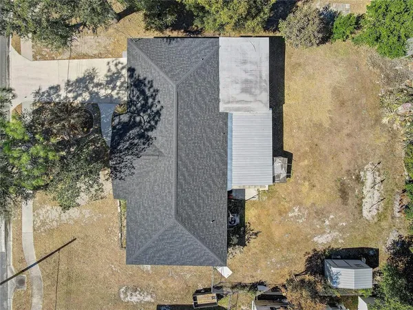 an aerial view of multiple house