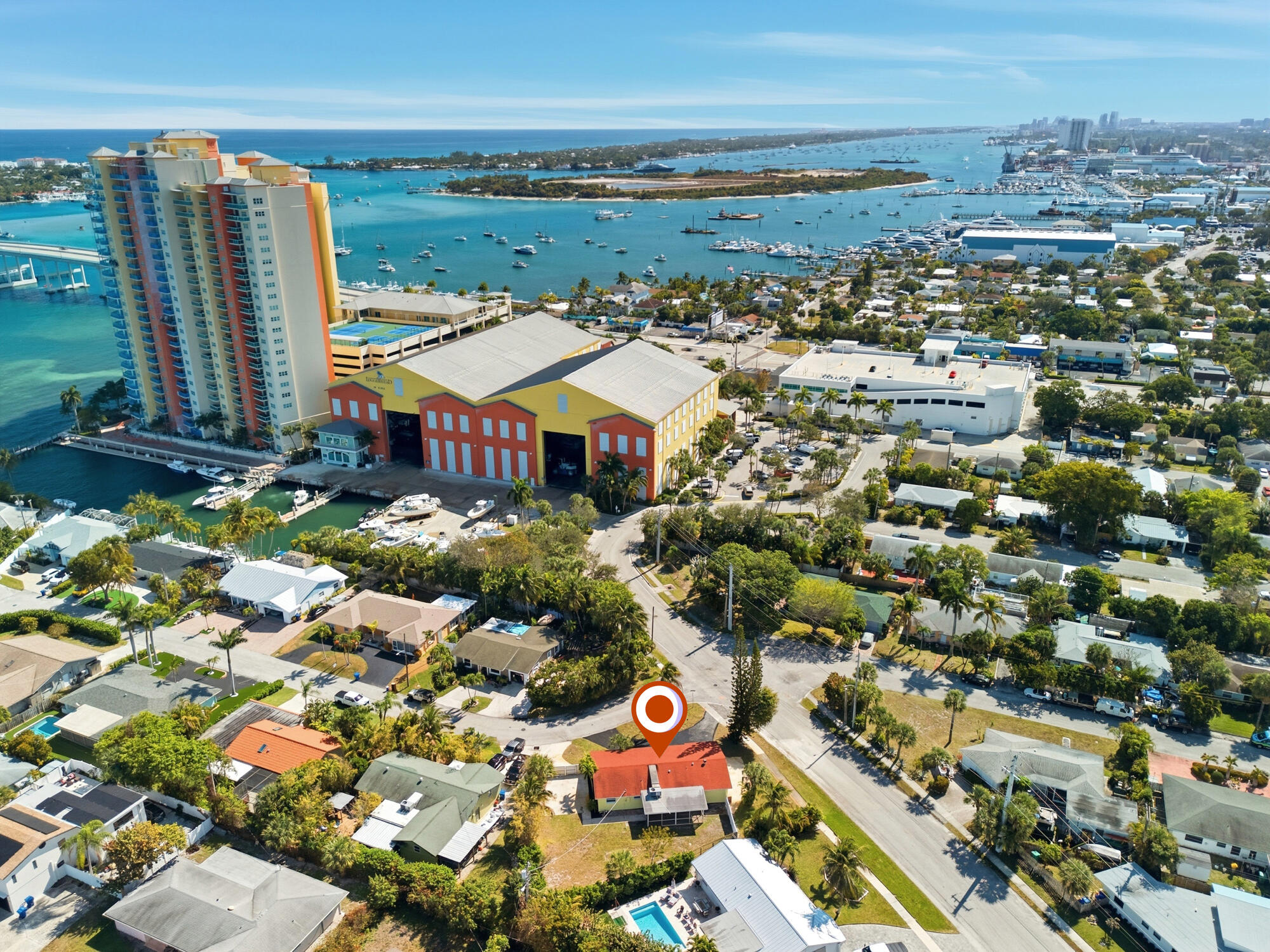 301 Wilma Circle Riviera Beach, FL 33404 - Photo 28 of 35 an aerial view of multiple house