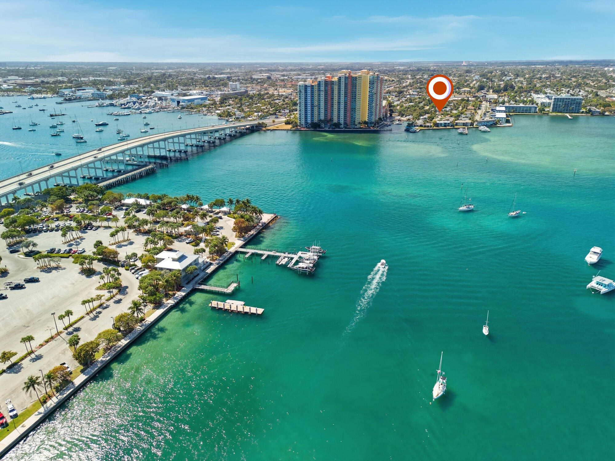 301 Wilma Circle Riviera Beach, FL 33404 - Photo 34 of 35 an aerial view of a house with a garden