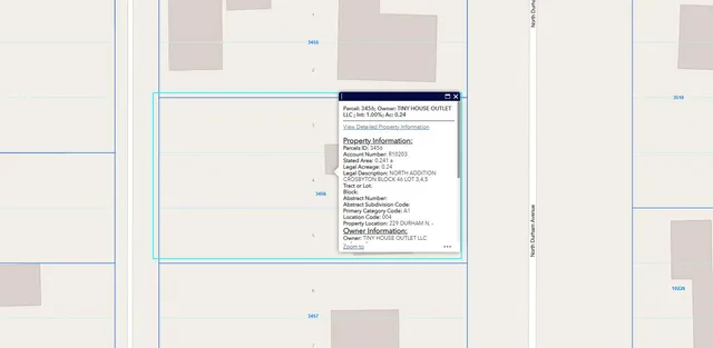 a view of backyard of house