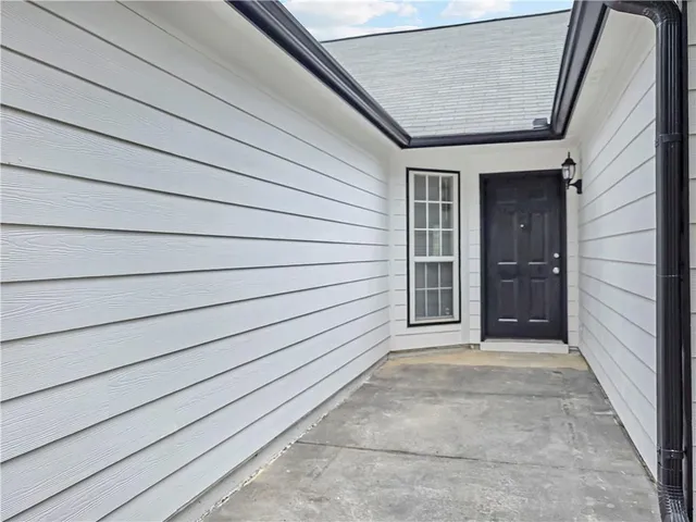 a view of front door