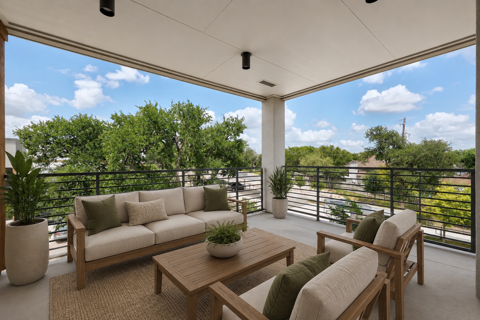 4801 Springdale Road, Unit 2301 Austin, TX 78723 - Photo 23 of 36 An inviting outdoor terrace offers ample space for relaxation and enjoying scenic views.