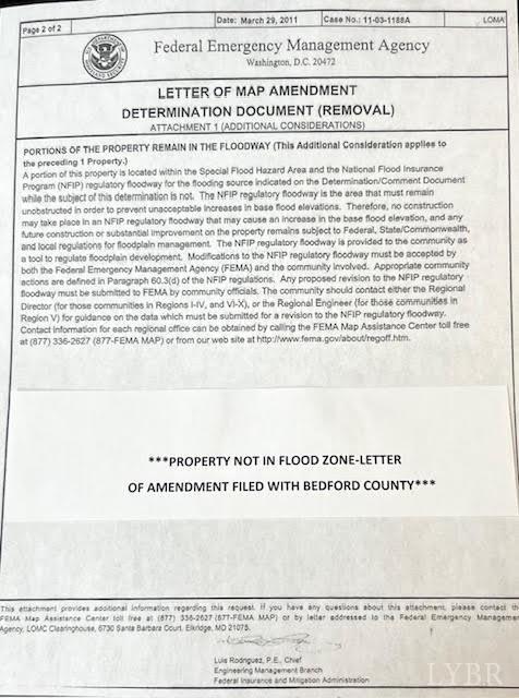 2003 Colby Drive Forest, VA 24551 - Photo 66 of 69 FEMA LETTER OF MAP AMENDMENT DETERMINATION DOCU,ENT (REMOVAL) RECORDED IN BEDFORD COUNTY
