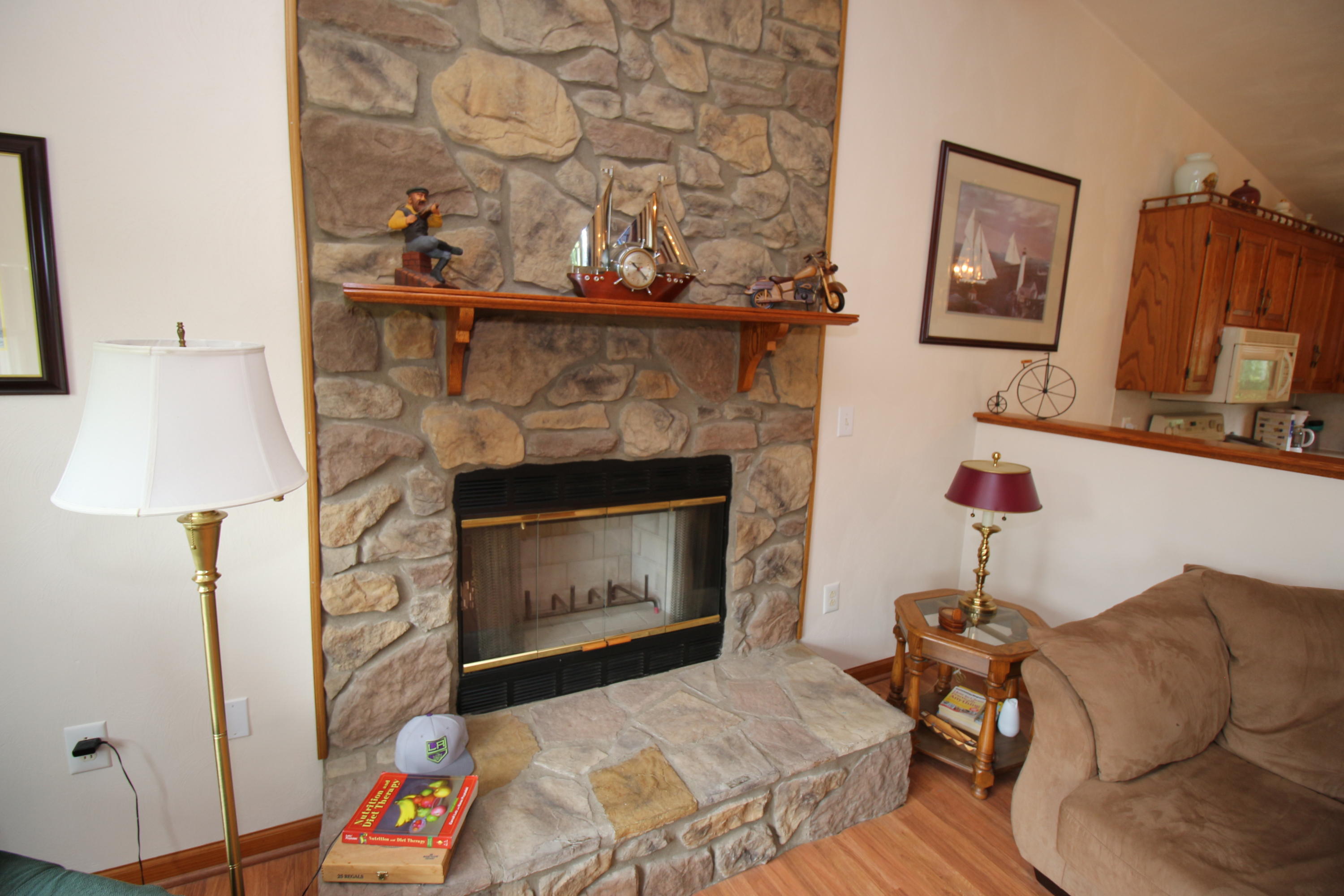 2785 Quarles Road Thaxton, VA 24174 - Photo 3 of 37 a living room with furniture and a fireplace