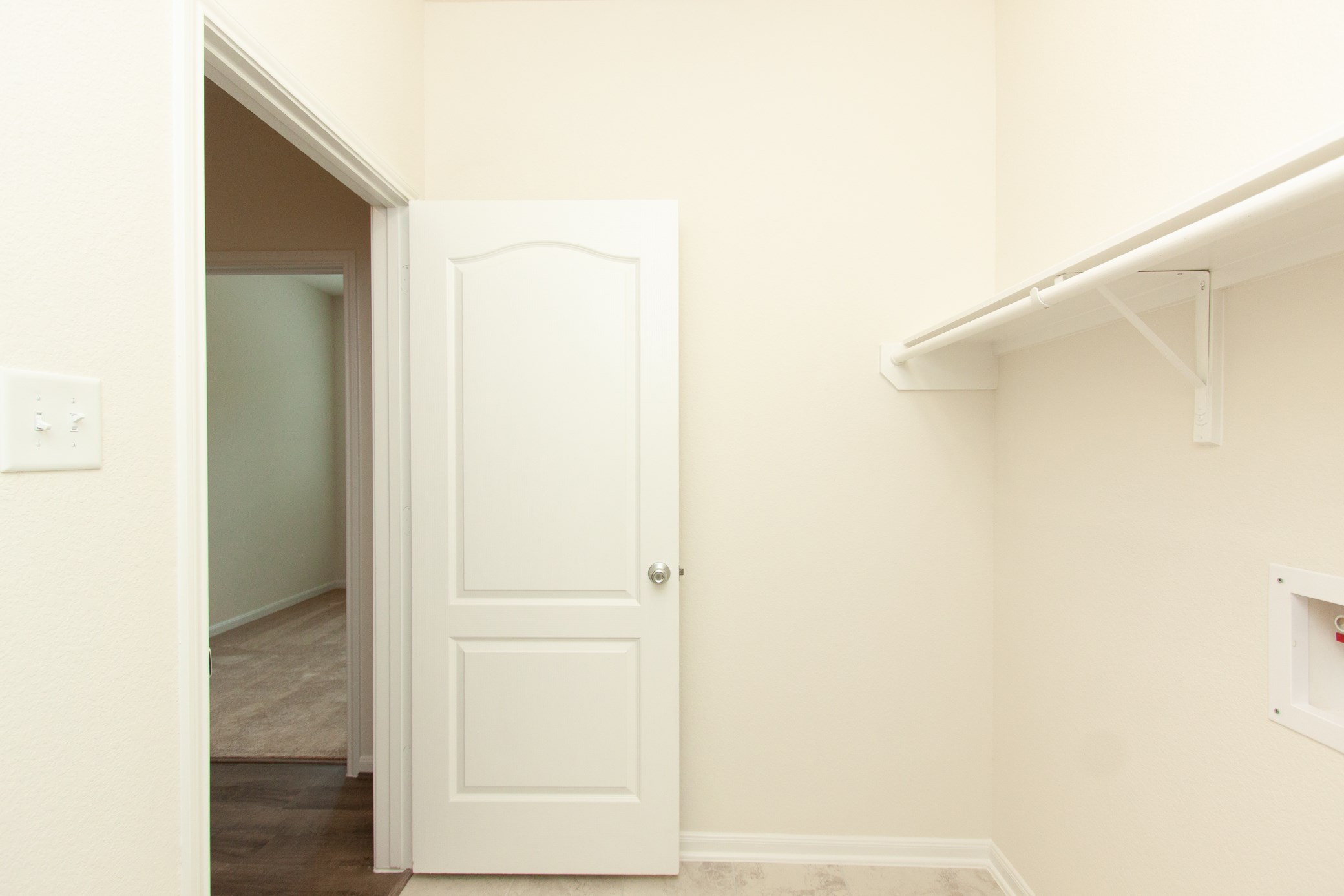 2011 Parnevik Place Conroe, TX 77304 - Photo 14 of 37 This is the very large utility room. 8X6FT. There is an electric dryer connection, additional hanging rack, tile floor and florescent lighting.