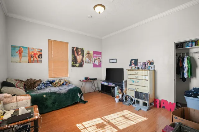 a view of a room with window