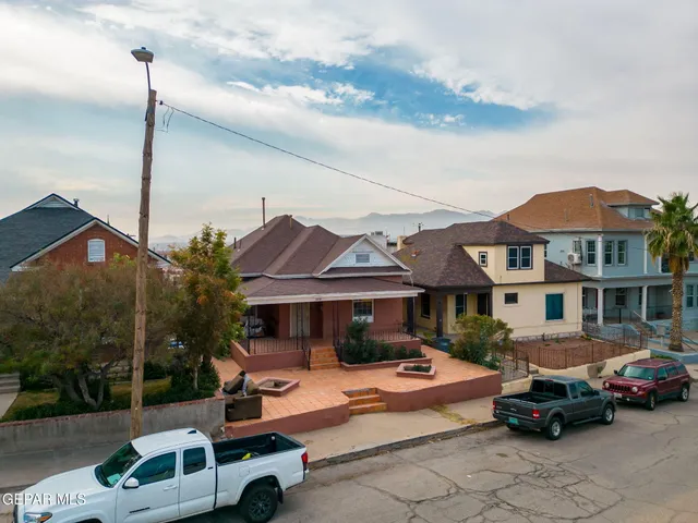 an aerial view of a city