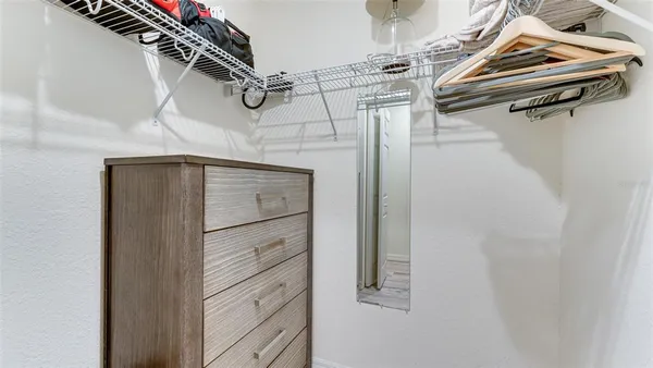 a view of walk in closet