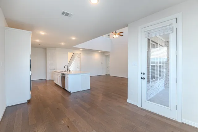 a view of an empty room