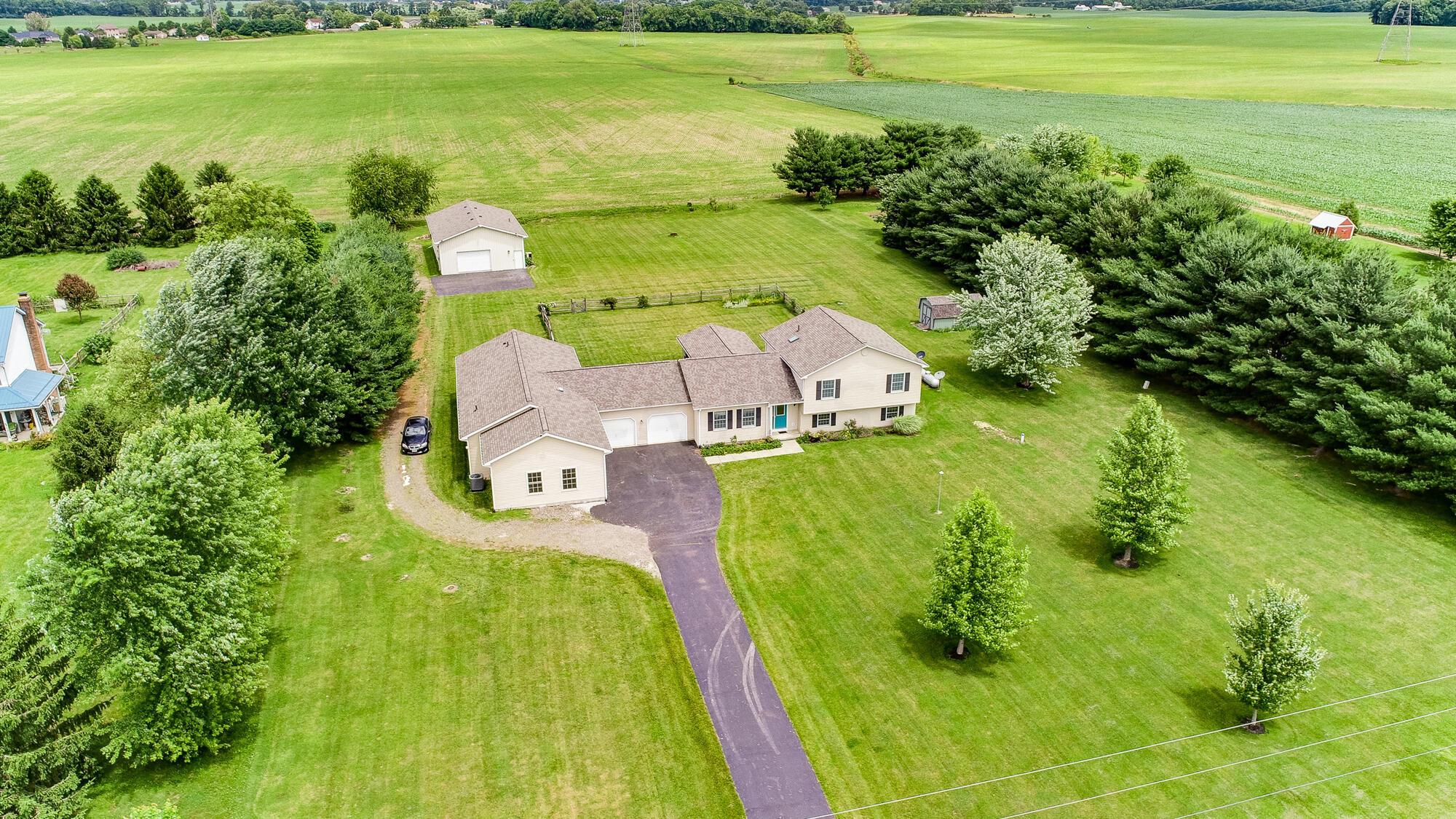 1434 Bickel Church Road Northeast Baltimore, OH 43105 - Photo 54 of 57 Aerial View - 1434 Bickel Church Road NE, Baltimore, OH 43105