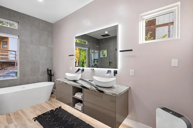 a view of a house with a park