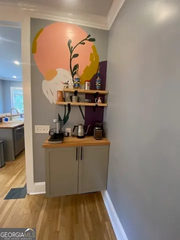 a room with storage and utility