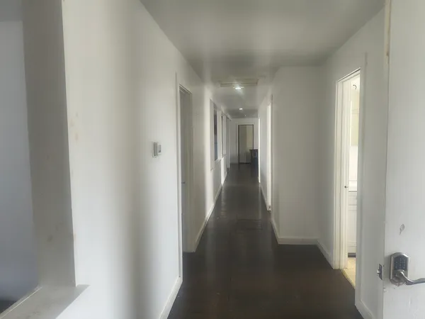 a view of a hallway with a hallway