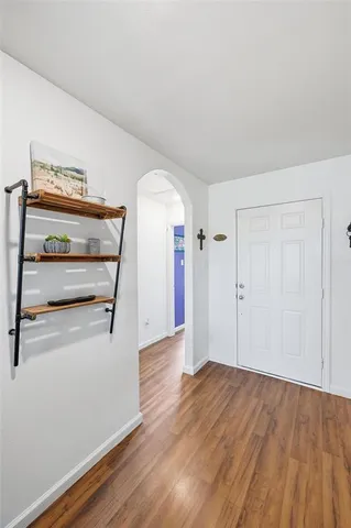 wooden floor in an empty room