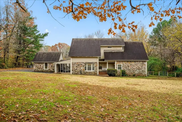 front view of house with a yard
