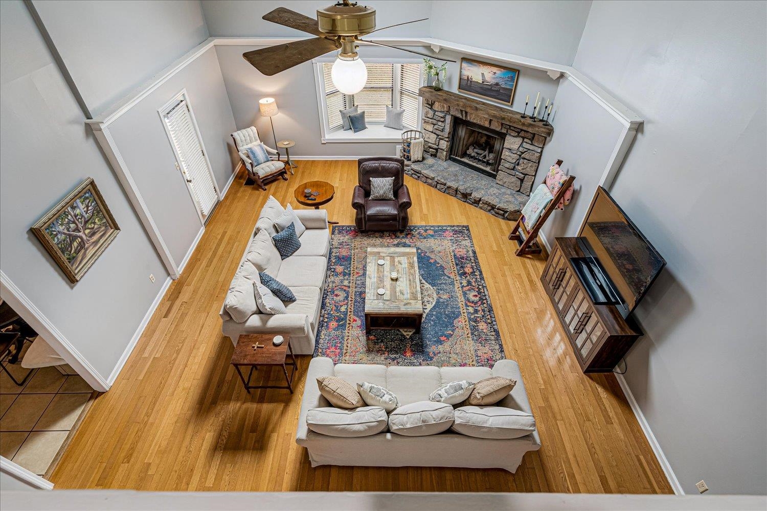 8379 Craven Road Bartlett, TN 38002 - Photo 21 of 40 a living room with furniture and a fireplace
