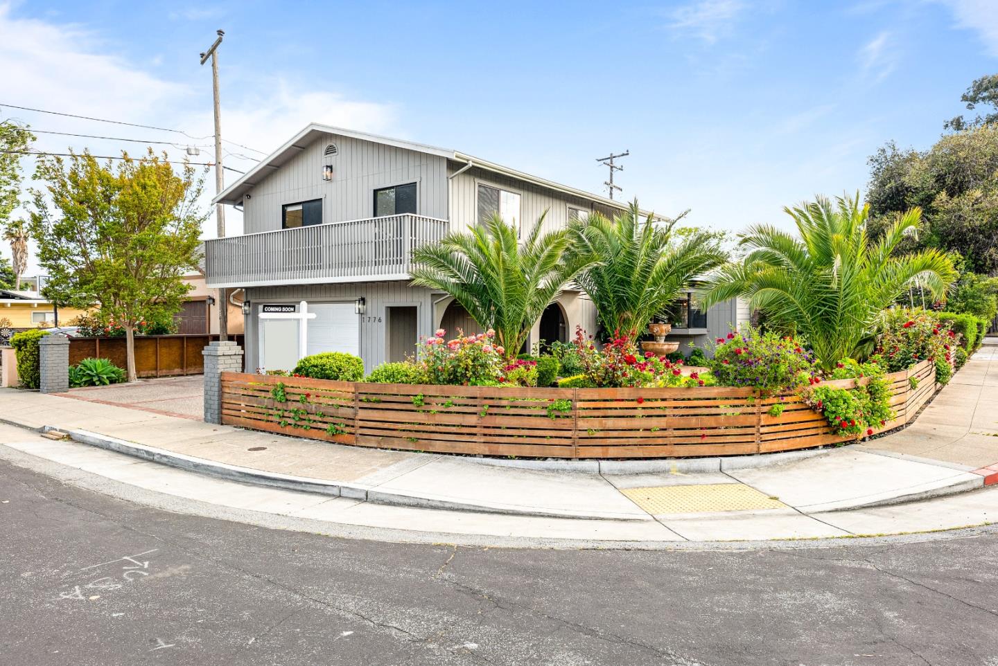 1776 Rex Street San Mateo, CA 94403 - Photo 45 of 46 a front view of a house with a garden and plants