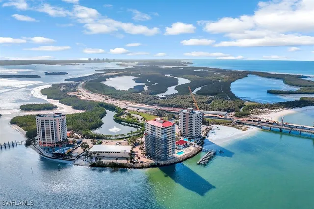 a city view with tall buildings