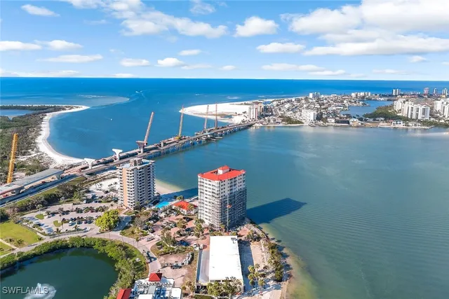 a view of a city that has tall buildings