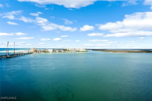 a view of an ocean and beach