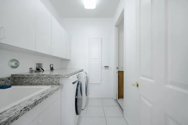 a view of a furniture and window in a room