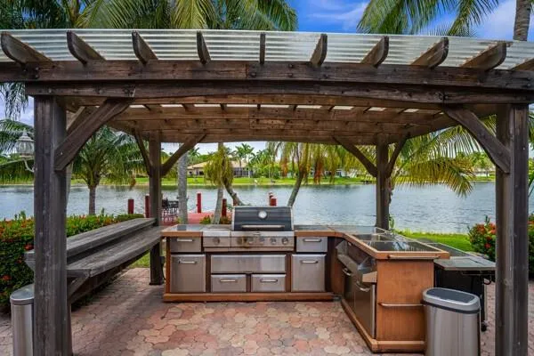 a view of outdoor space and patio
