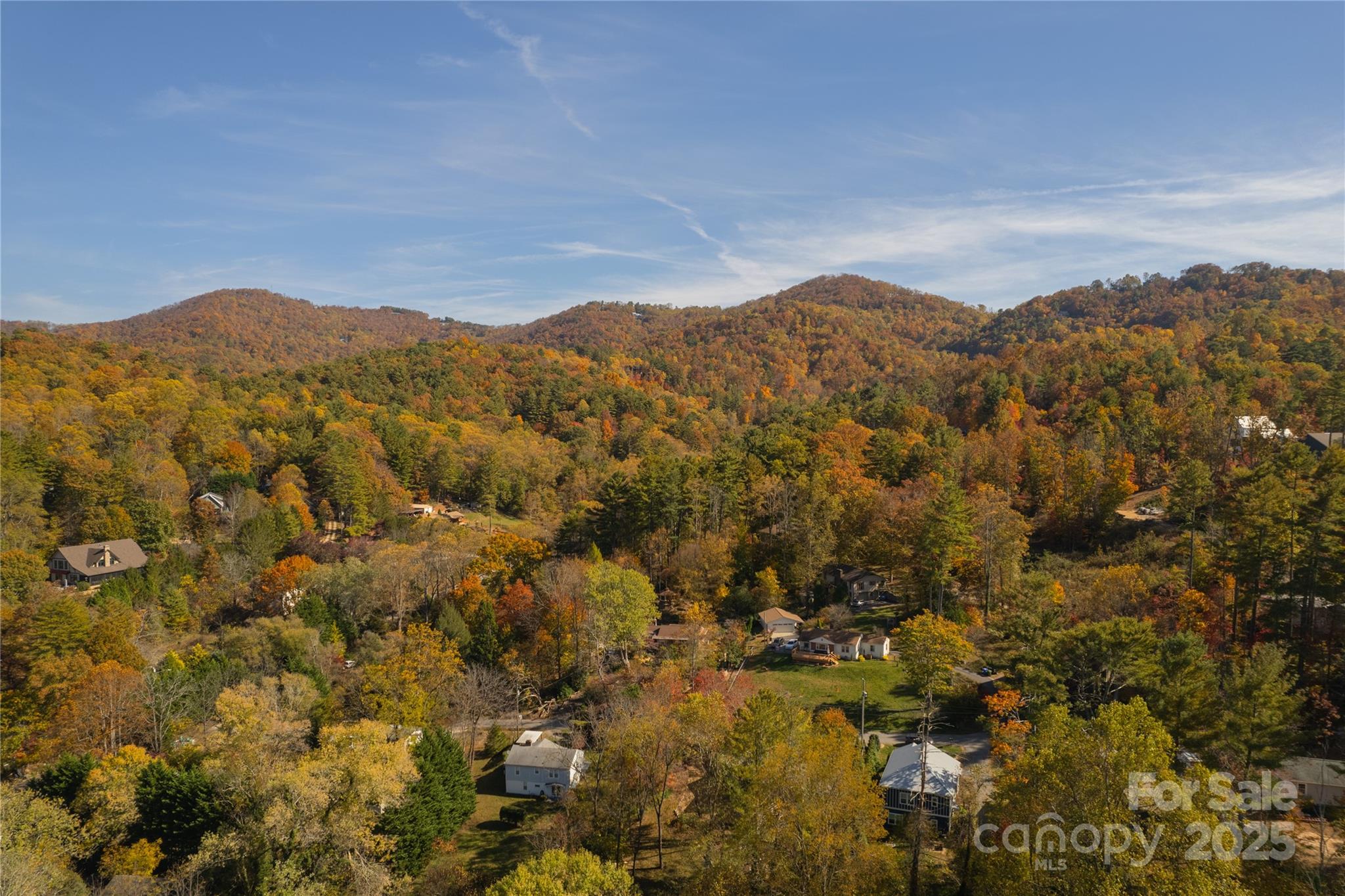 13 Bassett Road Asheville, NC 28804 - Photo 7 of 16 a view of a city with mountains in the background