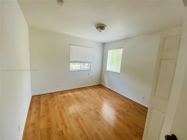 a view of empty room with garage